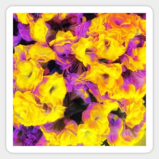 Glowing Yellow Kalanchoe Plant Sticker